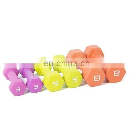 Gym Exercise Multi Weight Size & Color Neoprene Dumbbell Set