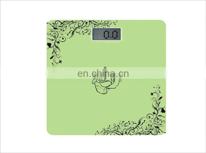 5mm 6mm customized shape silk screen printing tempered weight scale glass