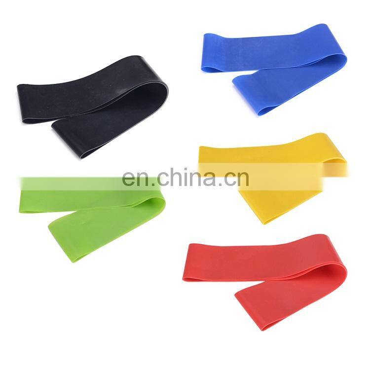 5 Level Fitness Yoga Elastic Resistance Bands Custom Exercise Band Loop