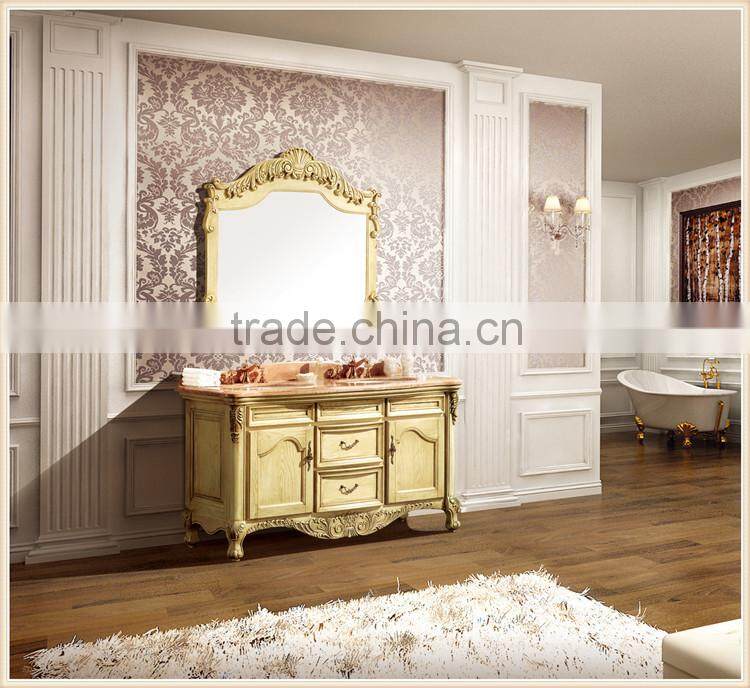 Black color Antique bathroom mirror luxury bathroom furniture