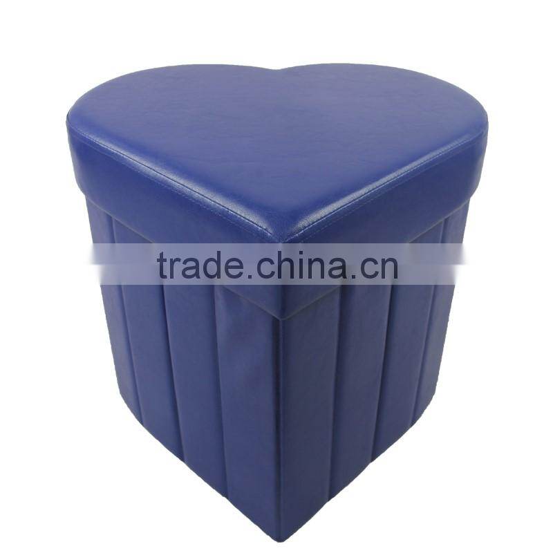Sundries Use Heart Shape Ottoman Storage