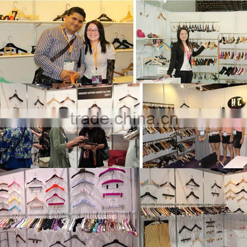 YY0484 high quality sollid plastic hanger clothes hanger pants hanger