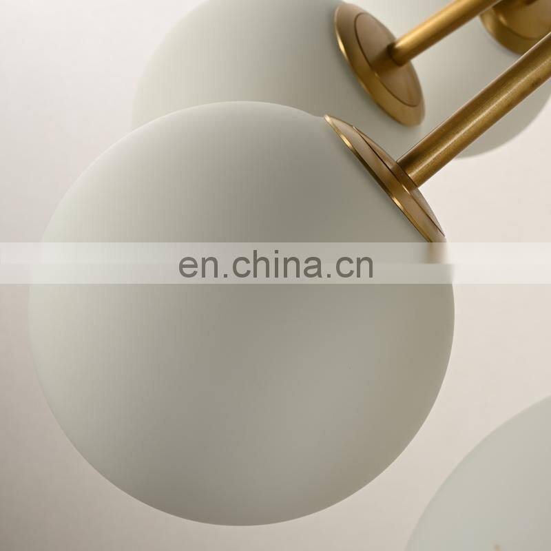 Nordic Design Moonshadow Living Room Pendant Modern Industrial Glass Ball Chandelier