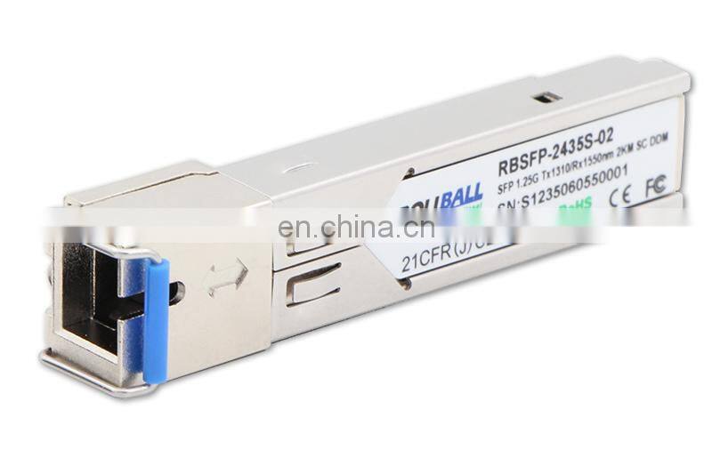 1.25G SFP BIDI 2km 1310nm-TX/1550nm-RX 2km simplex SC DOM Module
