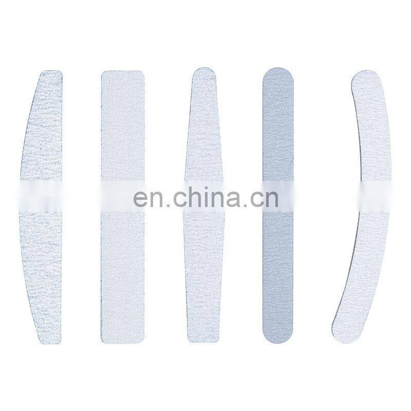 Professional High Quality Nail Files Rectangular Shape Custom Logo 80/80 100/100 100/180 Grit Zebra Double Side Nail File
