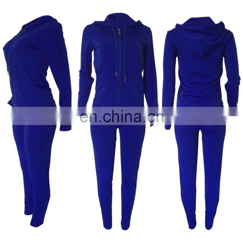 custom brand Women Jogger 2 Piece Pants Set Sweatsuit For Women 2021 Jogging Suit Tracksuit top+pants zipper coat