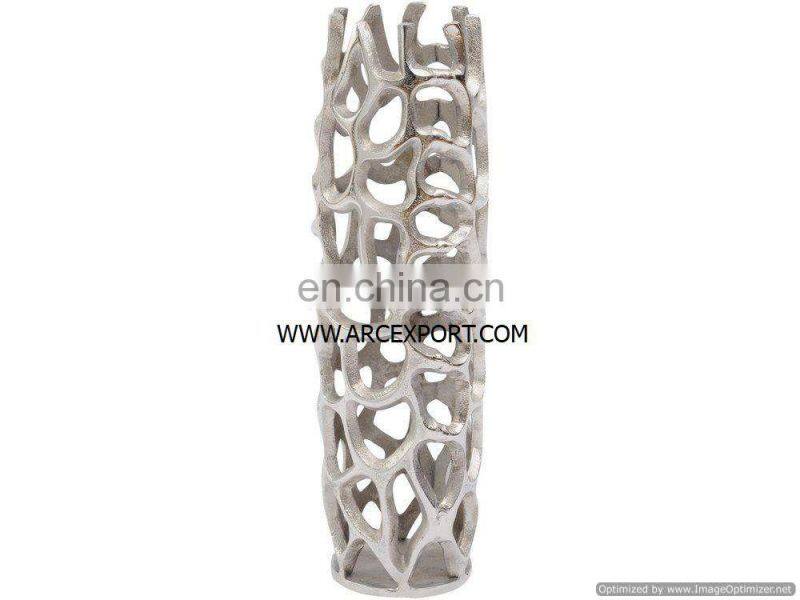 gold plated flower vase