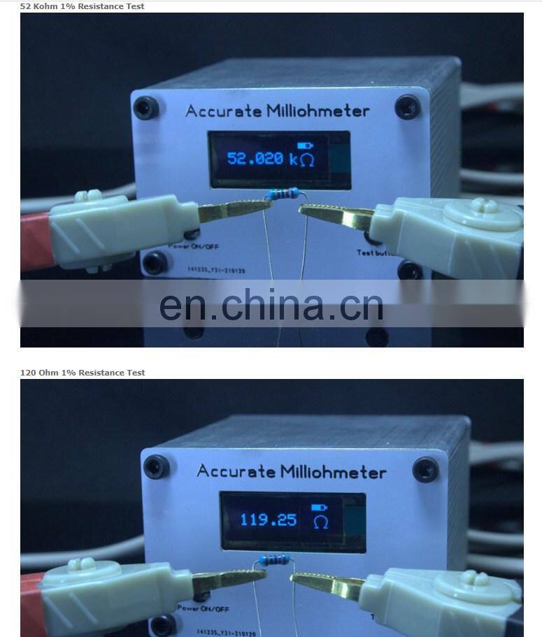 High-Precision Resistance Tester Milliohm Meter Accurate Milliohmmeter With USB Charging