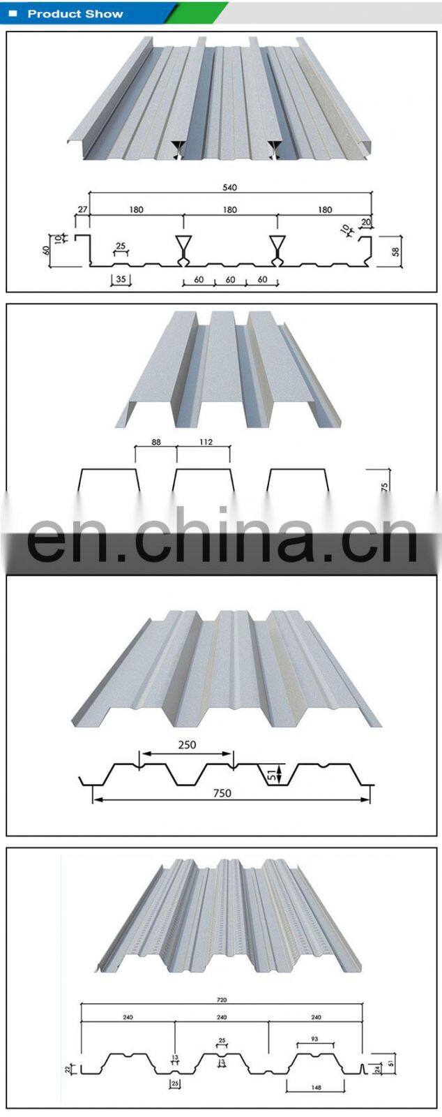 Low price Zinc coated floor decking sheet floor steel plate galvanized steel for building