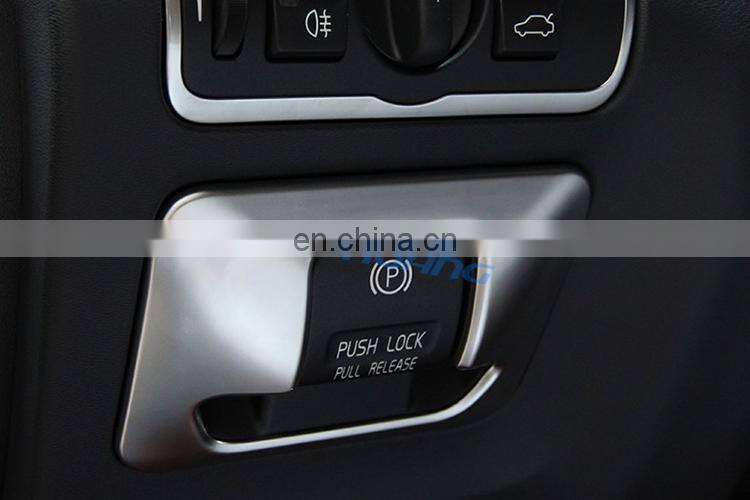 Chrome Electronic Handbrake Cover Trim Sticker For VOLVO XC60 V60 S60 S80 Accessories Car Styling