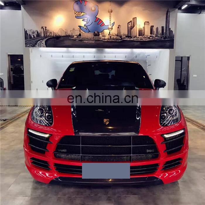 Runde Newest For Porsche Macan Upgrade Wide Body Kit Front Rear Bumper Side Skirts Fender Spoiler Door Trim Tail Box Cover