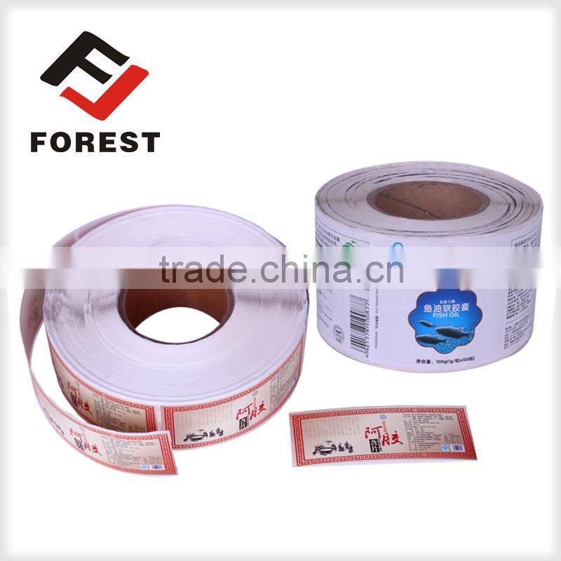 Professional supply roll self adhesive label, medicine label, bottle label for medicine.