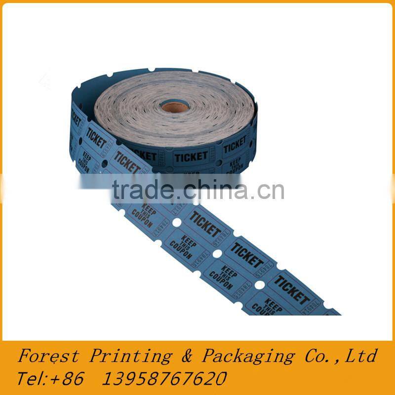 Short ticket and long ticket for raffle tickets machine