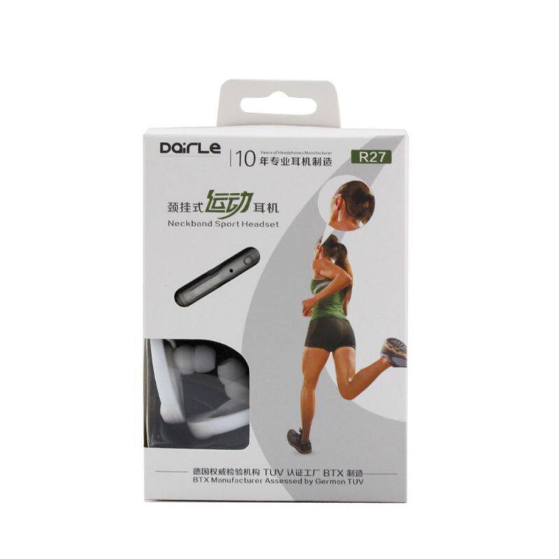 Wired Sweatproof Earhook In Ear Sport Headphones neckband earphone with Microphone for Running Jogging