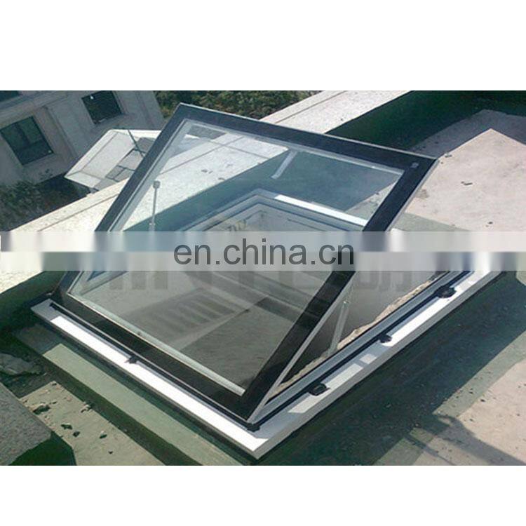 Cheap aluminium electric skylight/roof skylight glass/roof window skylight