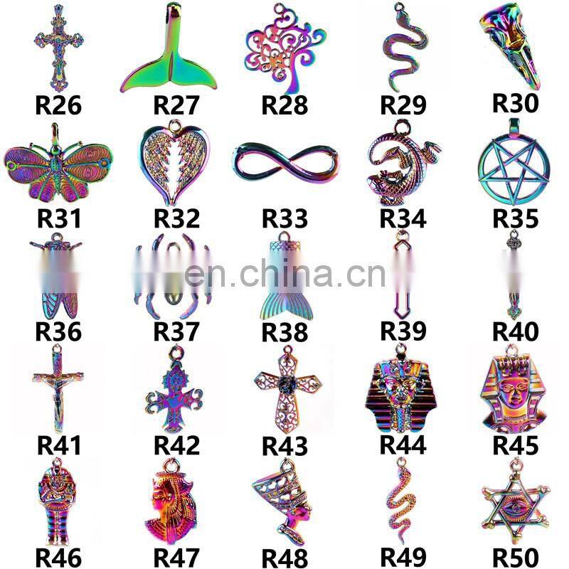 100Pcs Mixed Colorful Metal Animals Charms Beads For Jewelry Making DIY Bracelet Pendant Necklace Accessories Findings