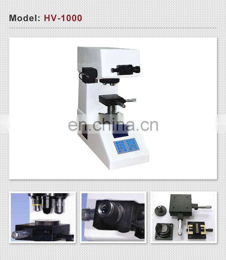 Microhardness HV-1000 Micro Vicker Durometer/Micro Vicker Hardness Tester