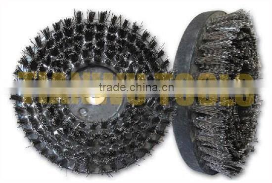12" (300mm) Round Antique Brush for stone granite marble