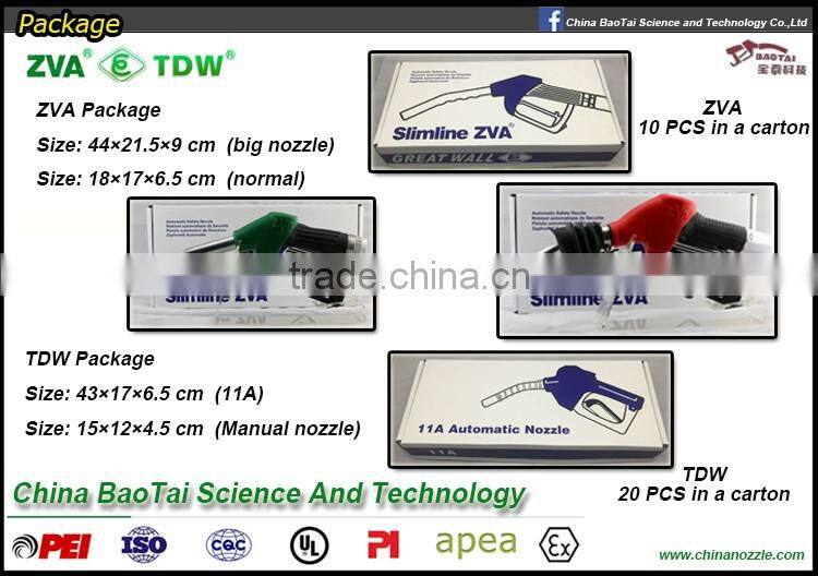 Zva Fuel Dispenser Nozzle Service Station Pump Parts Nozzleblack Zva Fuel Nozzle