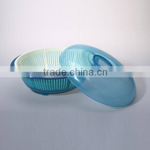 35cm Round plastic colander strainer with lid