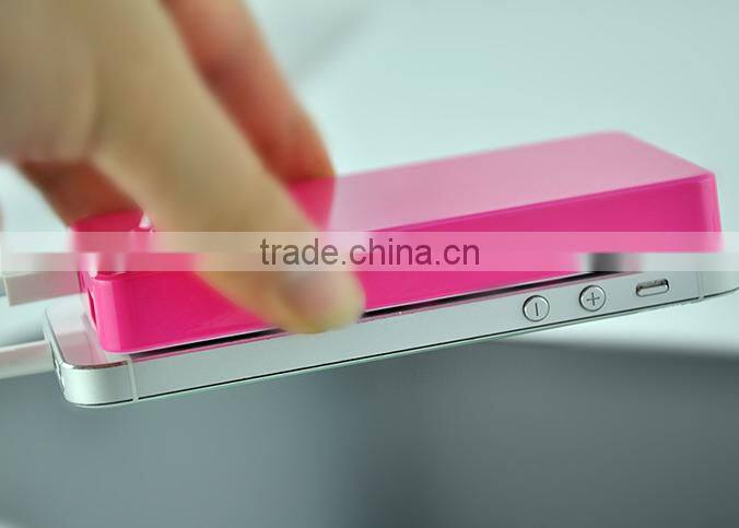 Sucker rectangle handy power bank 6000mAh universal phone charger