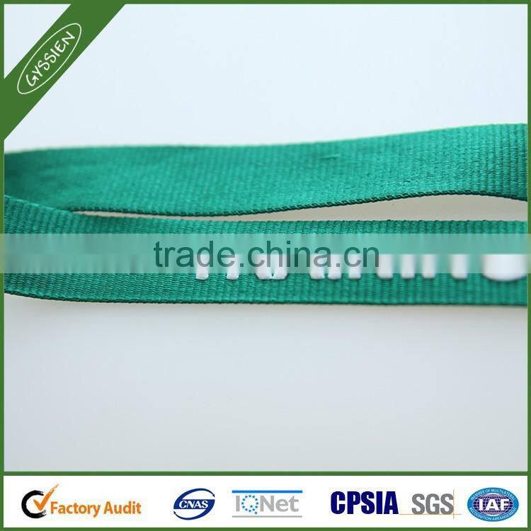 Fashion multi-color poly/nylon green/custom custom lanyard,promotional imprinted lanyard