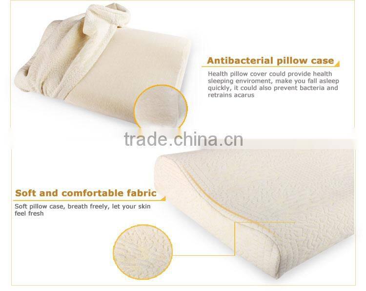 Health care bamboo memory foam pillow in travel use and home use