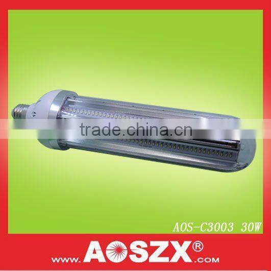 Patented product fr AOSZX 3000lm Replace CFL in Garden Park ROAD Post Lamp e27 SMD 3014 30W 12vdc led corn light
