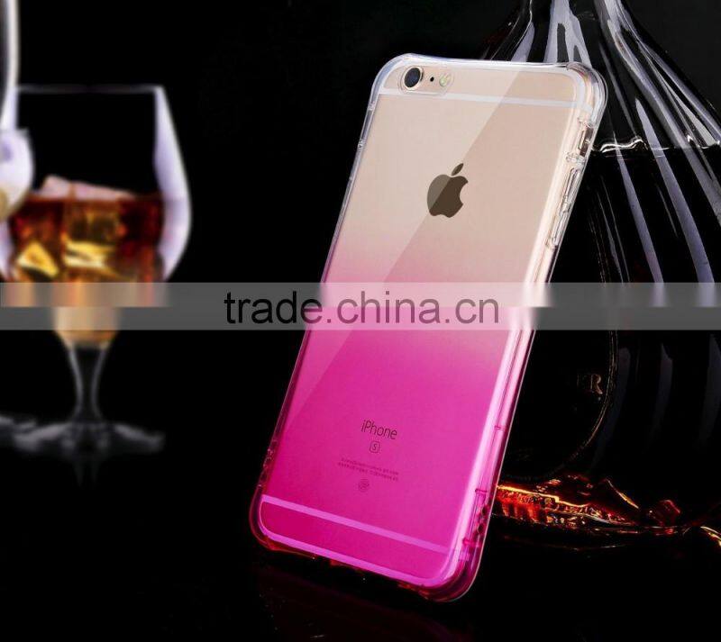 Wholesale back case for iphone 6 plus transparent tpu / 5.5 inch silicon PC TPU Case /bulk cheap Mobile PC Case