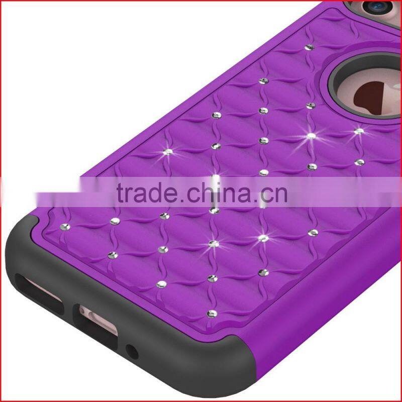 Newest Diamond stars 3 in 1 phone case for Iphone 7