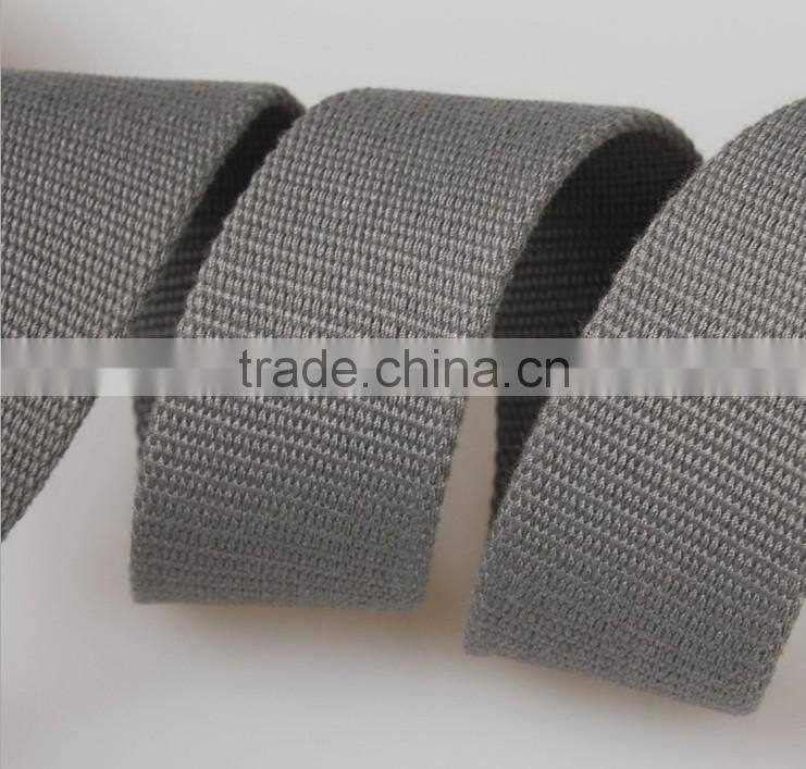 4.3cm grey polyester cotton beads pattern webbing