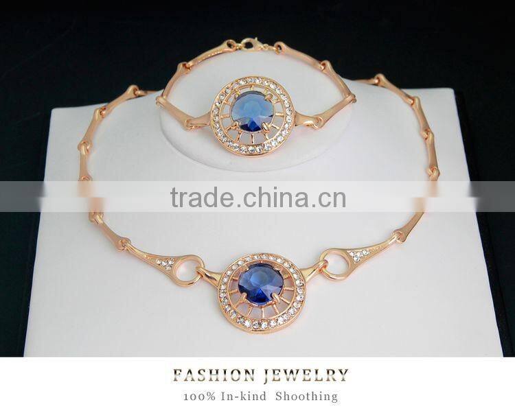 Indian Fashion Jewelry Bollywood Bridal Crystal Necklace Earrings Bracelet Jewelry Sets