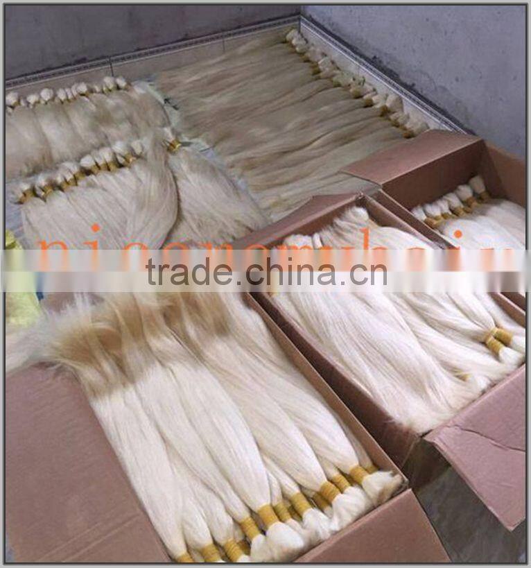 Wholesale top quality double drawn hair extensions 100% virgin human hair brazilian hair bulk