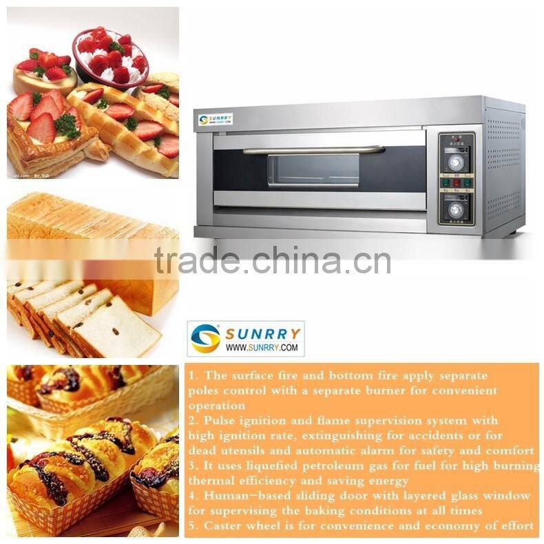 Industrial bakery equipment single deck stainless steel mini electric single deck baking bread oven