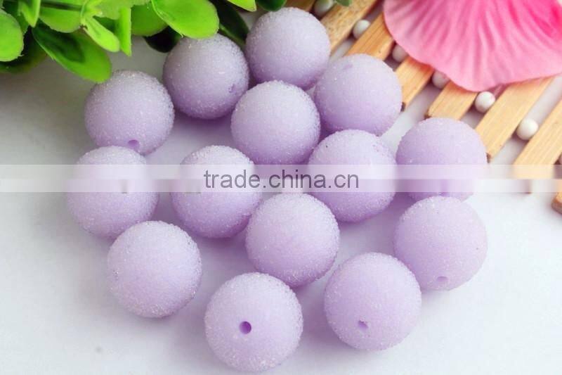 Newest colorful chunky round rhienstone seed rhinestone resin glass berry beads for kids jewelry making!!