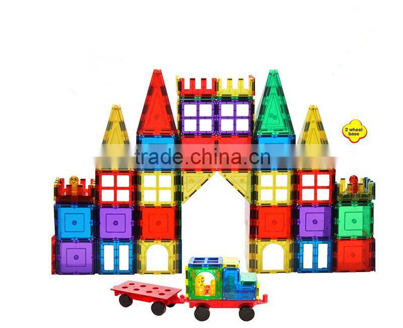 120pcs Intelligent Magnetic connecting blocks plastic magnetic building blocks toys