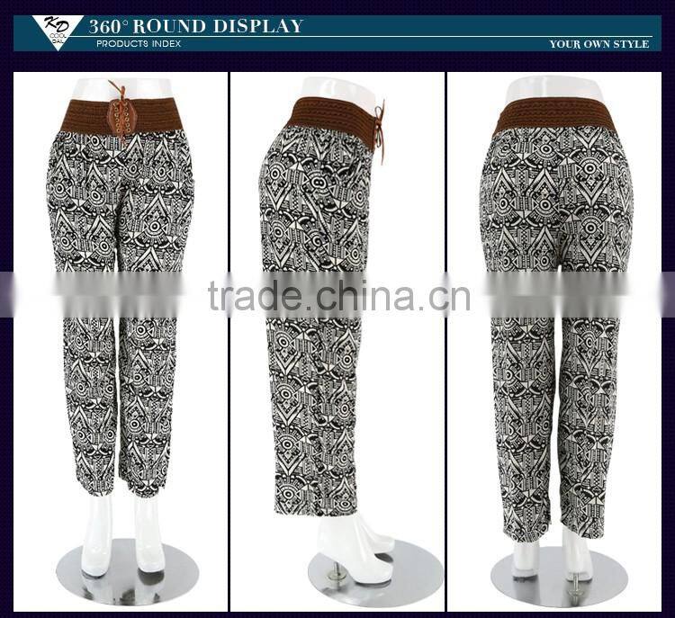 custom printed harem pants rayon harem pants women