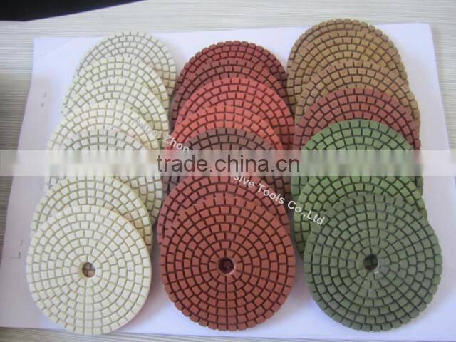 Resin Bonded Sunflower Polish Floor Concrete Wet Dry Diamond Pad