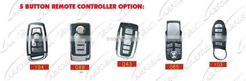 one way car security alarm system with universal remote control key