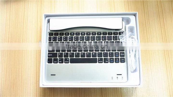2016 Ultra thin aluminium alloy bluetooth keyboard for iPad 2/3/4 Tablet PC wireless keyboard
