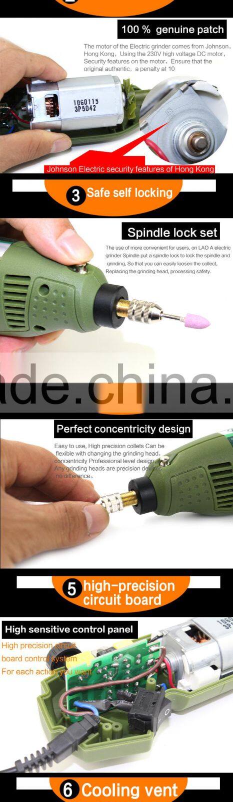 LAOA electrical diamond drill driver nail art construction drilling manicure tools