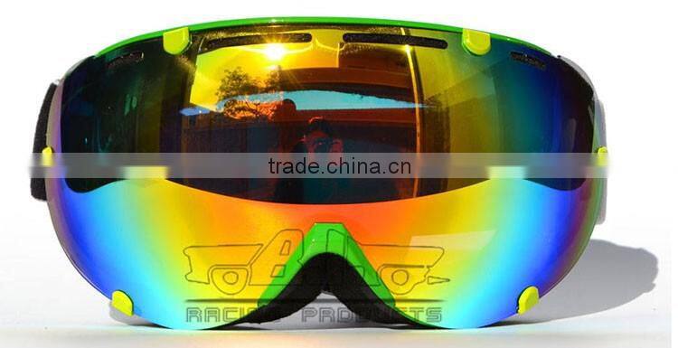 BJ-MG-017A Aftermarket Custom Popular Reflective Lens Skiing Transparent Glasses Dex Snow Goggles