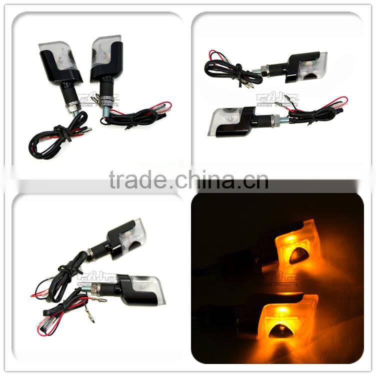 BJ-SL-058 New arrival black housing universal amber LED motorcycle turn signal lights