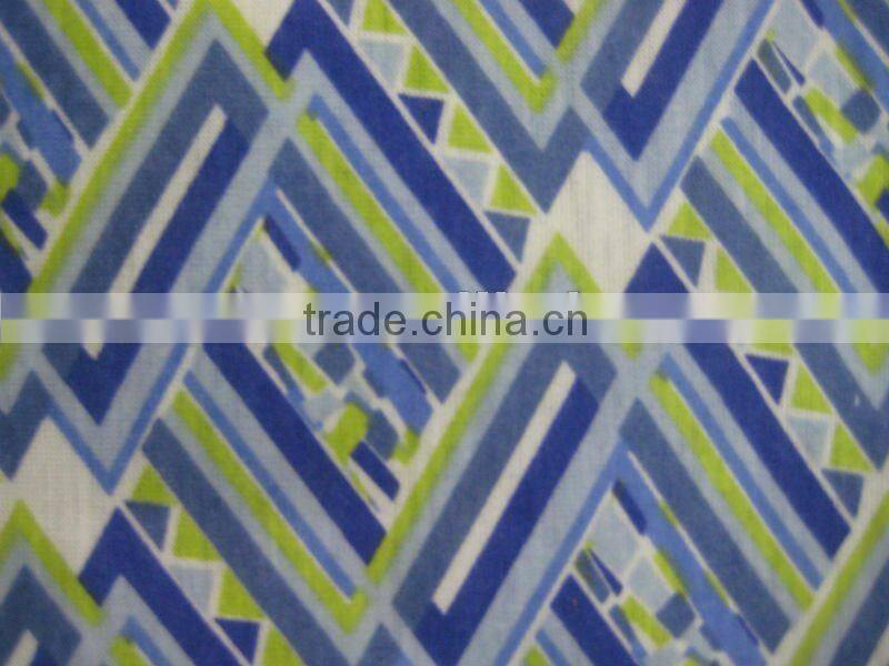 poly viscose knitted fabric printed single jersey