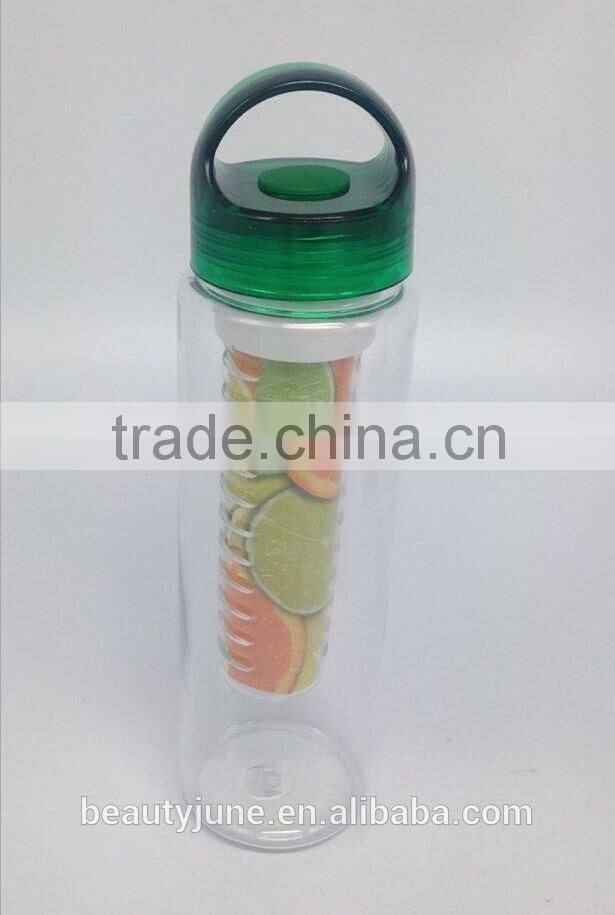 2015 new custom logo bpa free tritan fruit infuser water bottle, infuser water bottle 700ml