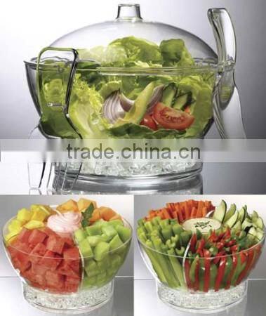 acrylic clear salad bowl/cold bowl