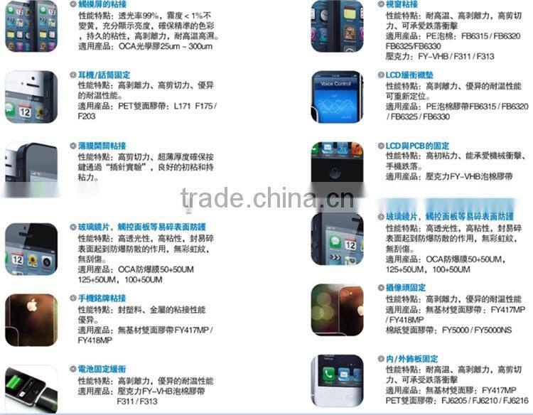 Ultra-thin Waterproof and Shock Proof Foam Tape For Mobile Phone Bezel