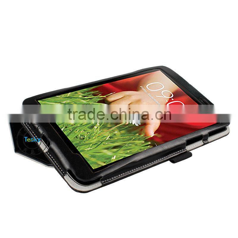 hot sale crazy horse pattern leather folio cover for lg g pad 8.3