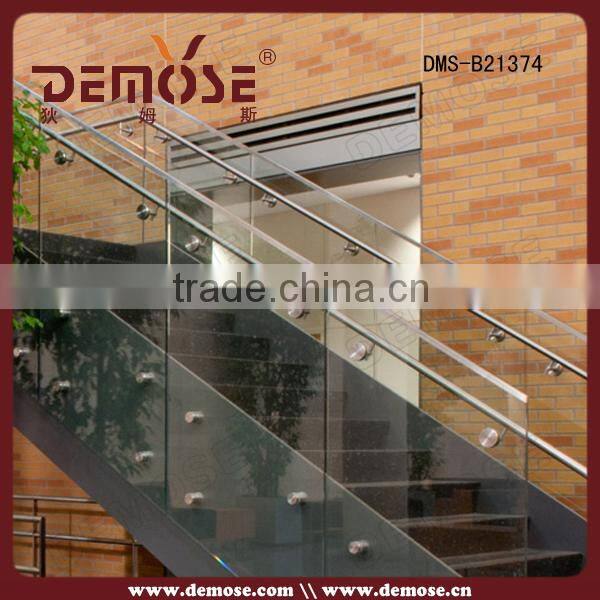 cast aluminium balustrade with tempered glass aluminium post for balustrade