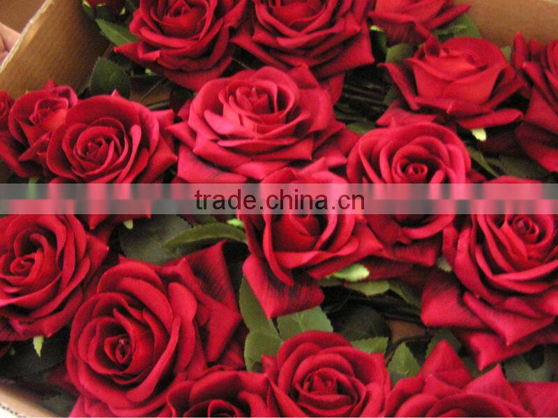 artificial silk flower rose for wedding decoartion